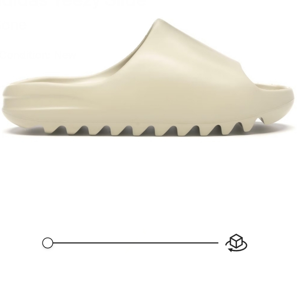 adidas Yeezy Slides "Bone" mens size 6